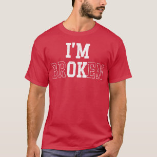 Camiseta Im Broken Bold White 1