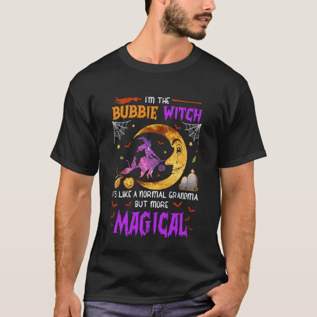 Camiseta I'm Bubbie Witch Cute Grandma Magical Halloween (Anverso)
