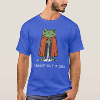 Camiseta Im Burnt Out MLord Funny Knight Frog Meme Boys Men