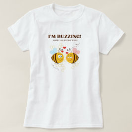Camiseta im buzzing abeja el día de San Valentín