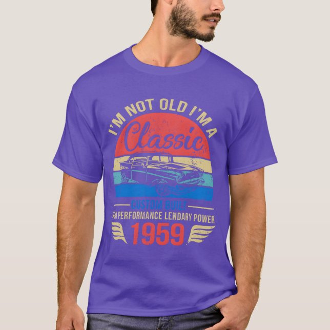Camiseta Im Classic Car 64th Birthday Gift 64 Years Old Bor (Anverso)