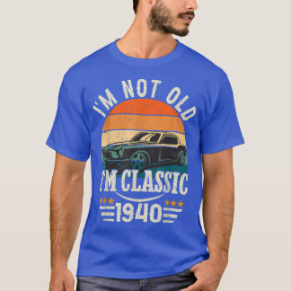 Camiseta Im Classic Car 82nd Birthday Gift De 82 Años