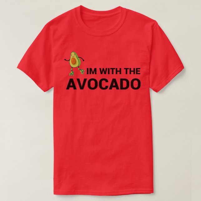 Camiseta im con el aguacate 1 (Diseño del anverso)