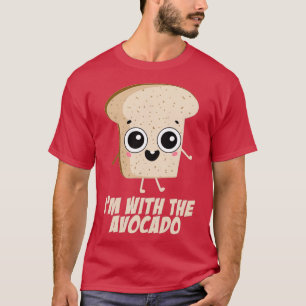 Camiseta Im con el conjunto de parejas divertidas aguacate