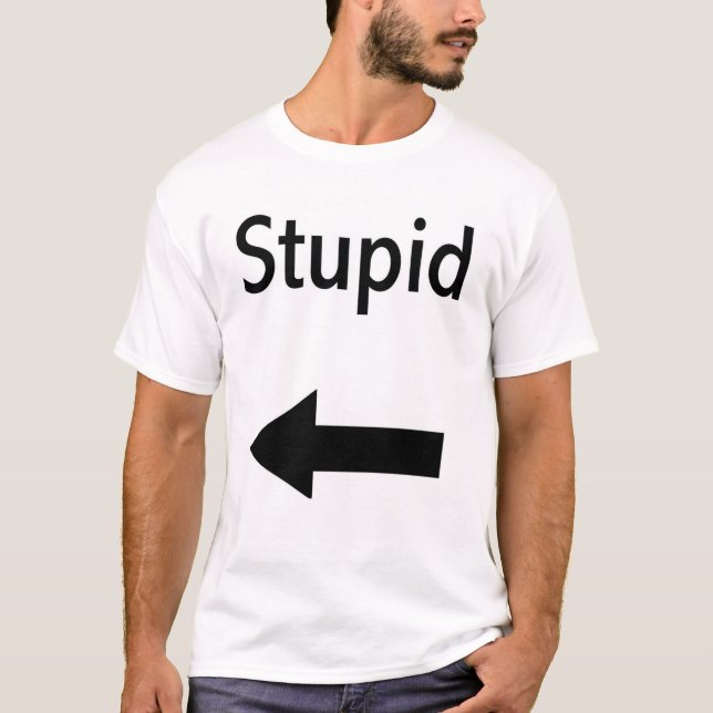 Camiseta Im con estúpido (Anverso)