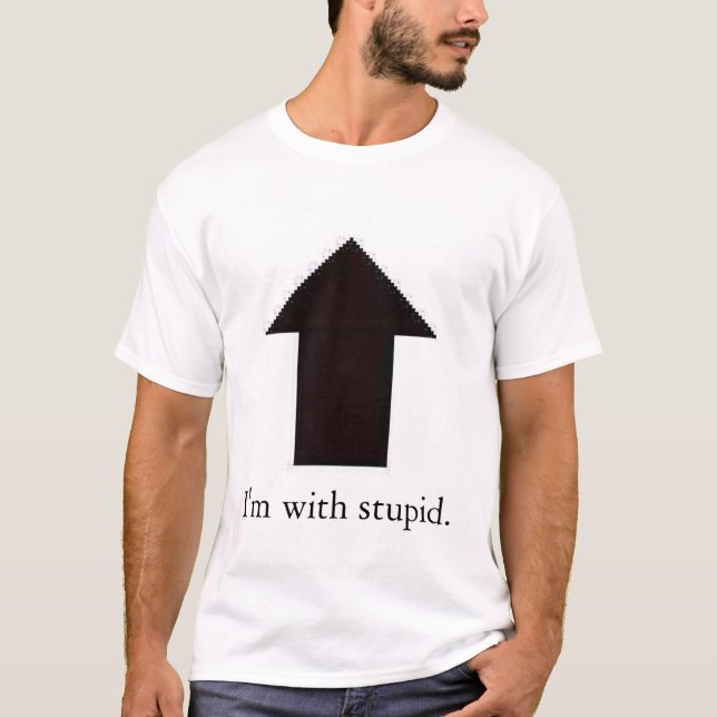 Camiseta im con estúpido (Anverso)