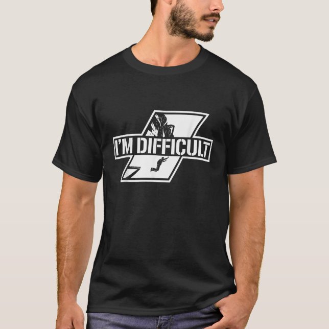 Camiseta I'm Difficult Base Jumping Parachute Thrill Seeker (Anverso)