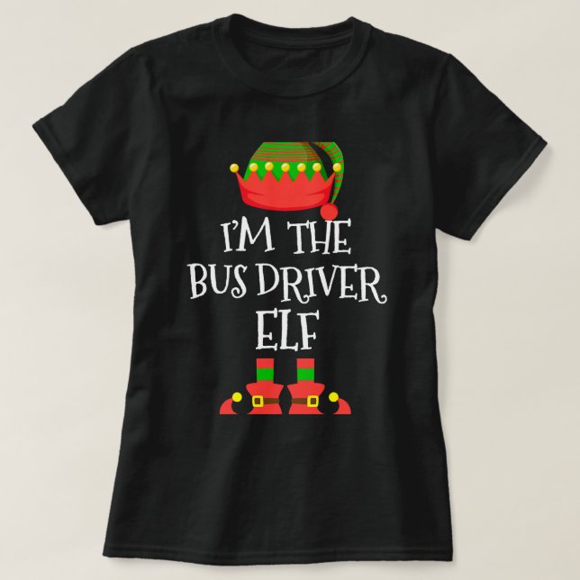 Camiseta IM El Conductor De Autobuses ELF Navidades Xmas El (Diseño del anverso)
