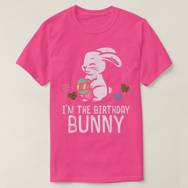 Camiseta Im El Cumpleaños Bunny Cute Easter Bday Fiestas W (Diseño del anverso)