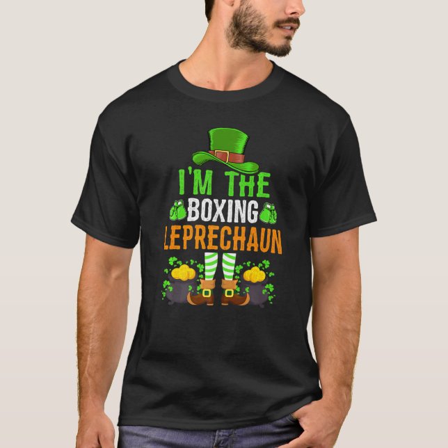 Camiseta Im El Día De Los Leprechaun De Boxeo (Anverso)