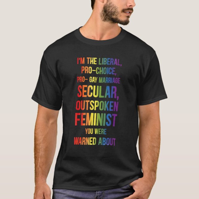 Camiseta Im El empoderamiento feminista liberal derechos de (Anverso)