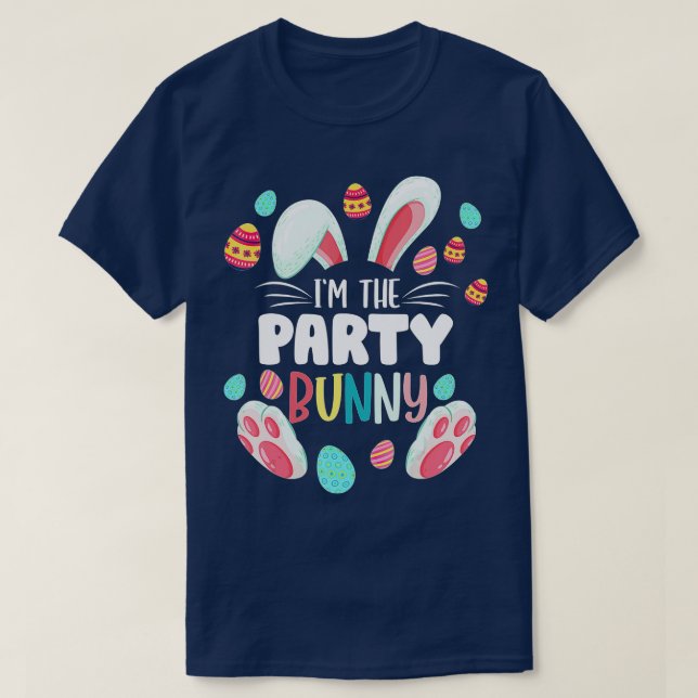 Camiseta Im El Fiesta Bunny Matando Familia Fiesta De Pascu (Diseño del anverso)