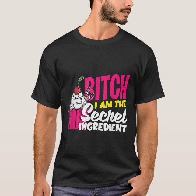 Camiseta Im El Ingrediente Secreto - Hombres Fun Baker (Anverso)