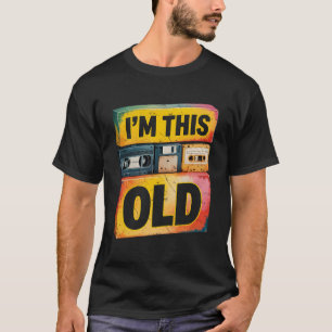 Camiseta Im Este viejo disco de cassette retro 80 de 90s VH