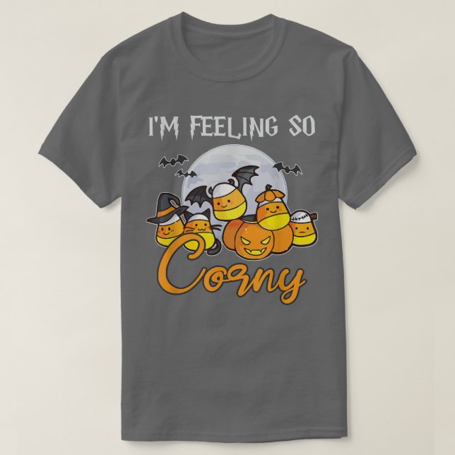Camiseta Im Feeling So Corny Candy Corn Halloween Png  (Diseño del anverso)