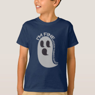 Camiseta I'm Fine, Everything's Ghost Kids T-Shirt