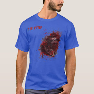 Camiseta Im Fine Wound Injury Cool Halloween Costume Gift 