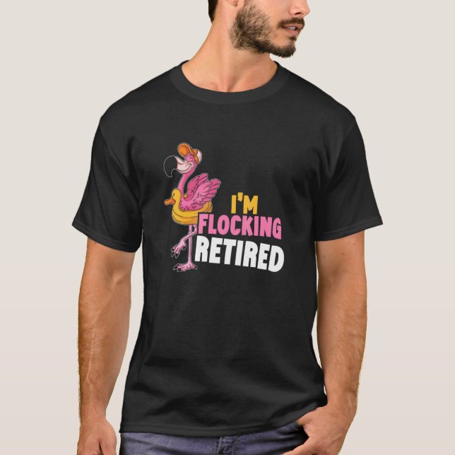 Camiseta Im Flocking Retirada Flamingo Rosado Retirado Reti (Anverso)