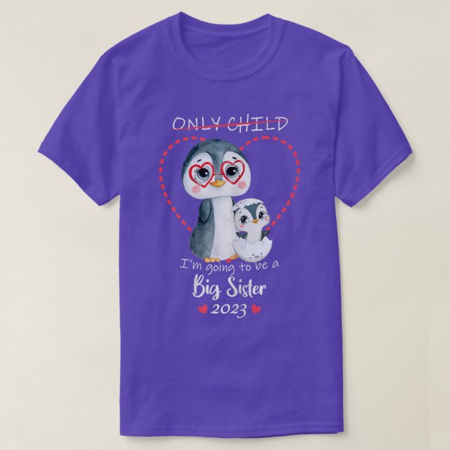 Camiseta I'm Going To Be A Big Sister 2023  (Diseño del anverso)