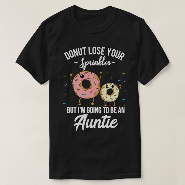 Camiseta I'm Going to be an Auntie Funny Pregnancy Announce (Diseño del anverso)