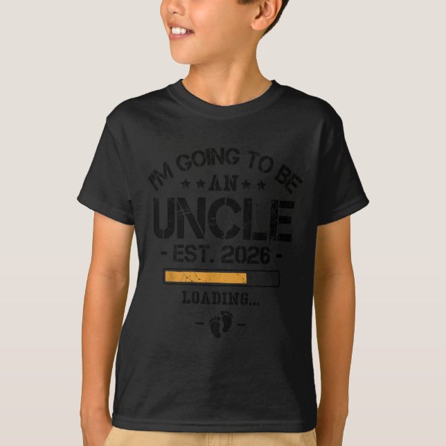 Camiseta I'm Going To Be An Uncle 2026 - New Baby Announcem (Anverso)
