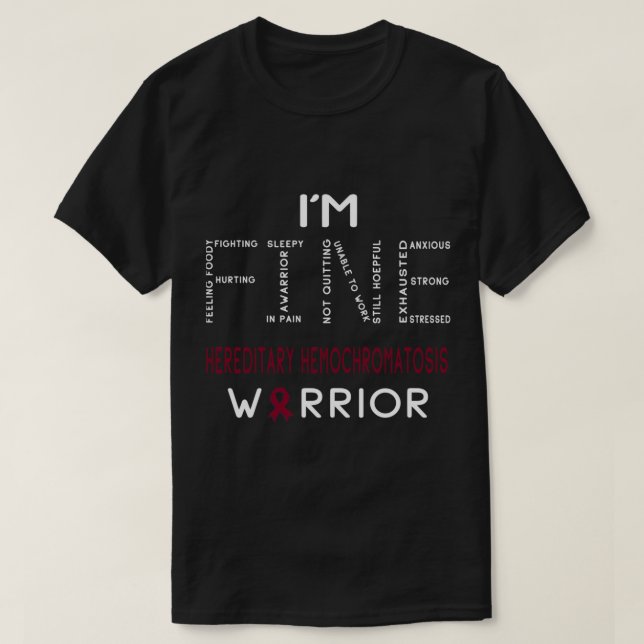 Camiseta Im Hereditary Hemocromatosis Warrior Im FINE Fit (Diseño del anverso)