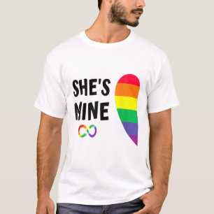 Camiseta Im Hers Shes Mine Coincide Con La Pareja De Lesbia