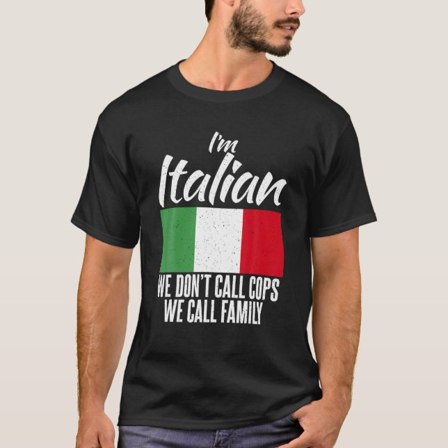 Camiseta Im Italiano Hablo Con Manos Divertidas Italianas (Anverso)