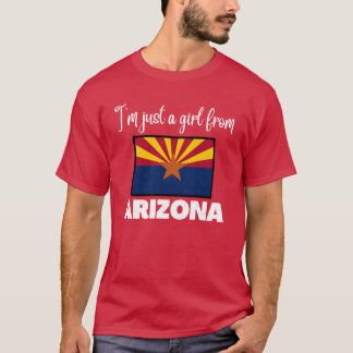Camiseta Im just a girl from Arizona State pride design for