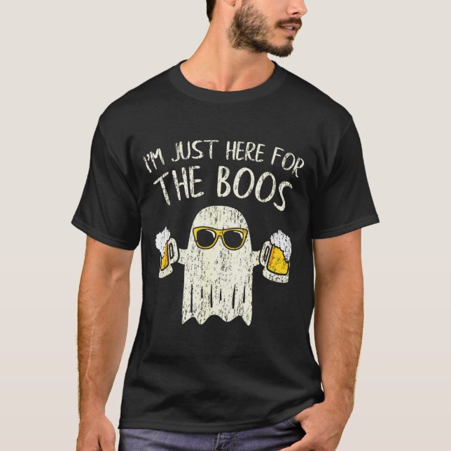 Camiseta Im Just Here For The Boos Funny Gift Halloween Gho (Anverso)