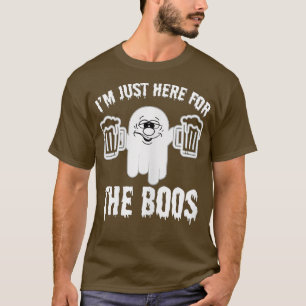 Camiseta Im Just Here For The Boos Funny Halloween Ghost Cu