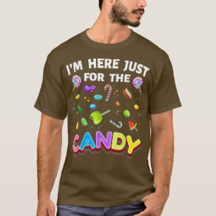 Camiseta Im Just Here For The Candy Cute Lollipop Sweets 