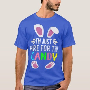 Camiseta Im Just Here For The Candy Funny Easter Egg Bunny1