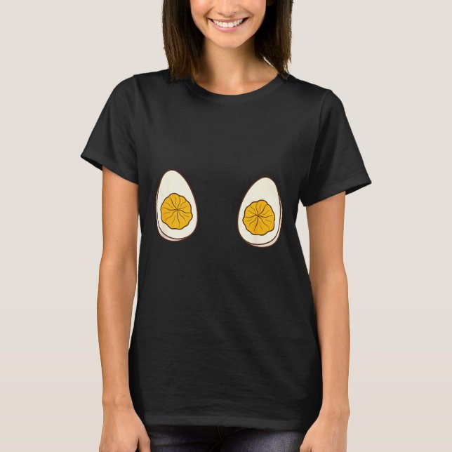 Camiseta I'm Just Here For The Deviled Eggs Funny Couple  (Anverso)