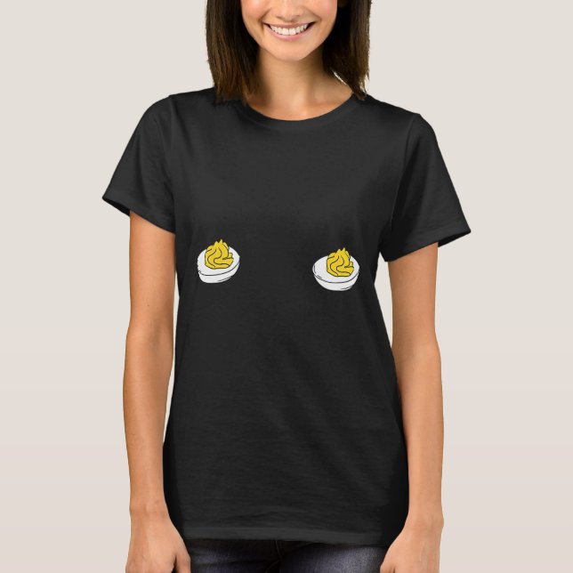 Camiseta I'm Just Here For The Deviled Eggs Funny Couple Ma (Anverso)