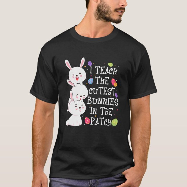 Camiseta I'm Just Here For The Easter Eggs Hunting Happy Ea (Anverso)