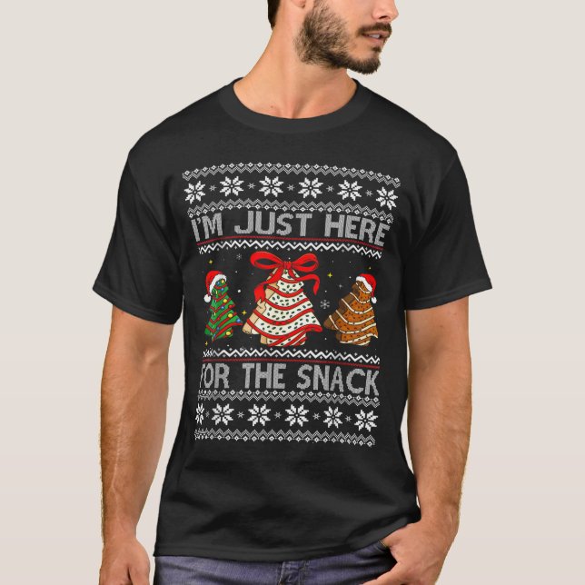 Camiseta I'm Just Here For The Snack Christmas Cakes Debbie (Anverso)