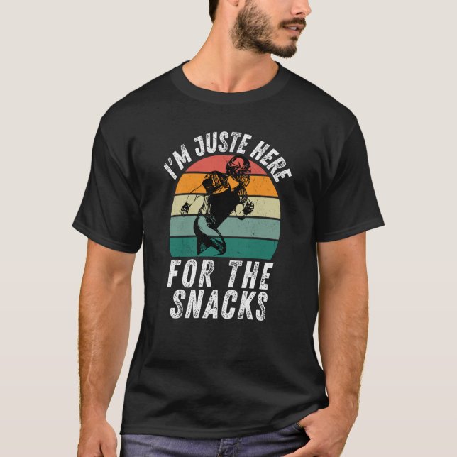 Camiseta I'm Just Here For The Snacks Football retro (Anverso)