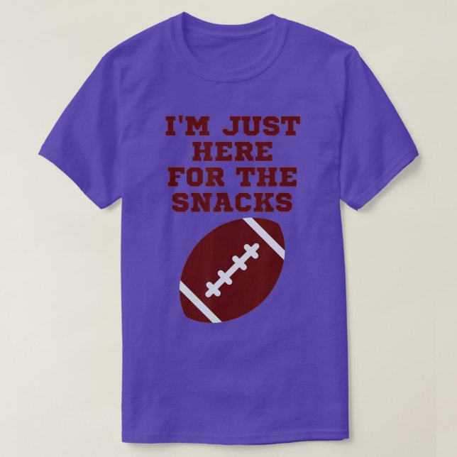 Camiseta I'm Just Here For The Snacks Funny Fantasy Footbal (Diseño del anverso)