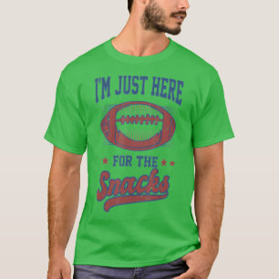 Camiseta I'm Just Here For The Snacks Funny Fantasy Footbal