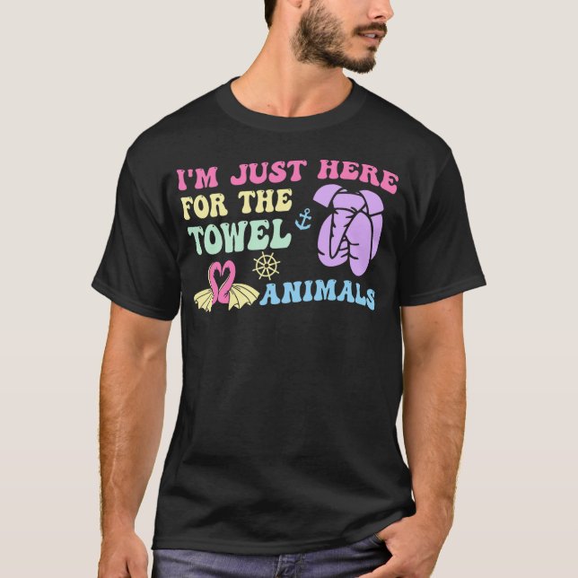 Camiseta I'm Just Here For The Towel Animals Apparel (Anverso)