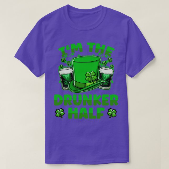 Camiseta Im La Bebida Secadora De Medio Bebida St Patricks  (Diseño del anverso)