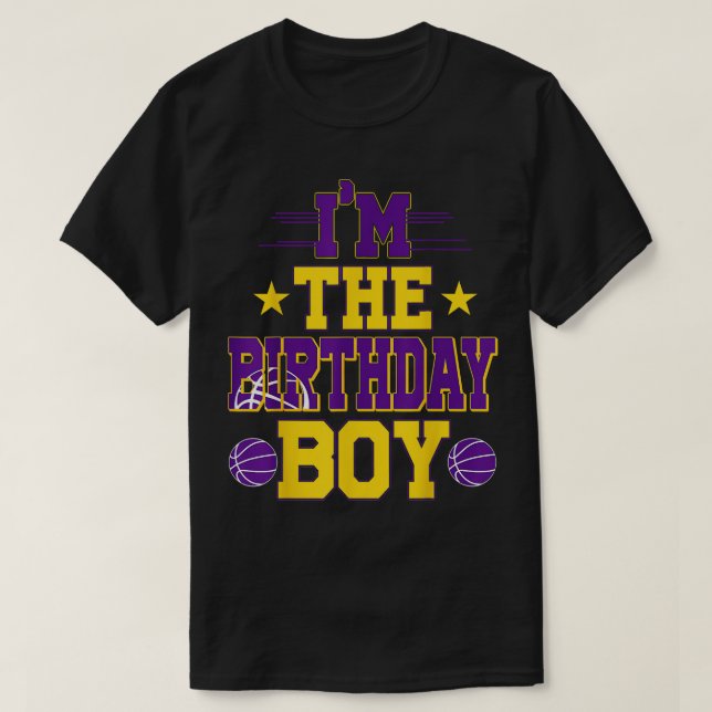 Camiseta Im La Familia De Básquetbol Birthday (Diseño del anverso)