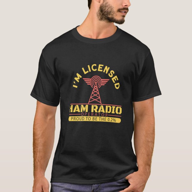 Camiseta Im Licensed Ham Radio Operator Amateur Radio Opera (Anverso)