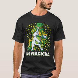 Camiseta Im Magical Irlandés Flossing Unicorn Chicas St Pat