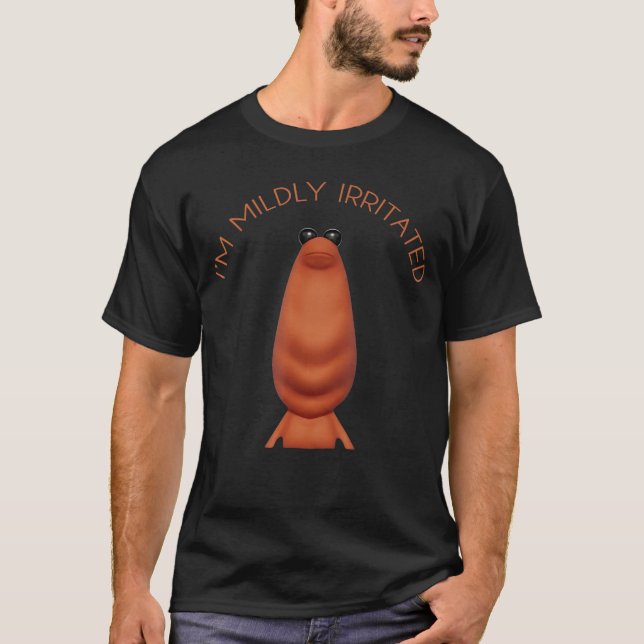 Camiseta Im Mildly Irritated Marcushe Worm Funny Meme Women (Anverso)