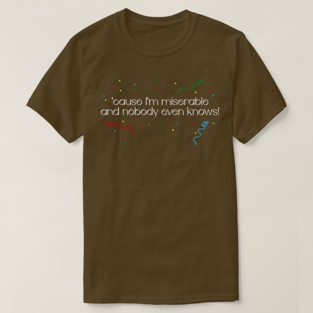 Camiseta im miserable TShirt (Diseño del anverso)