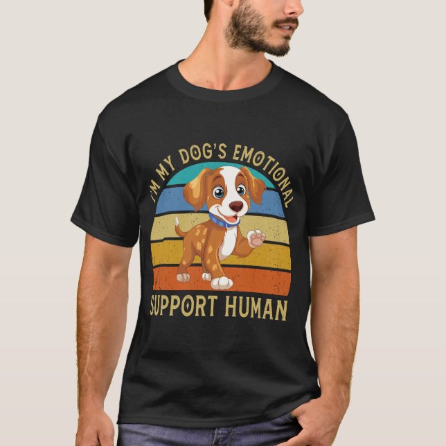 Camiseta I'm My Dog's Emotional Support Human Dog Lovers (Anverso)
