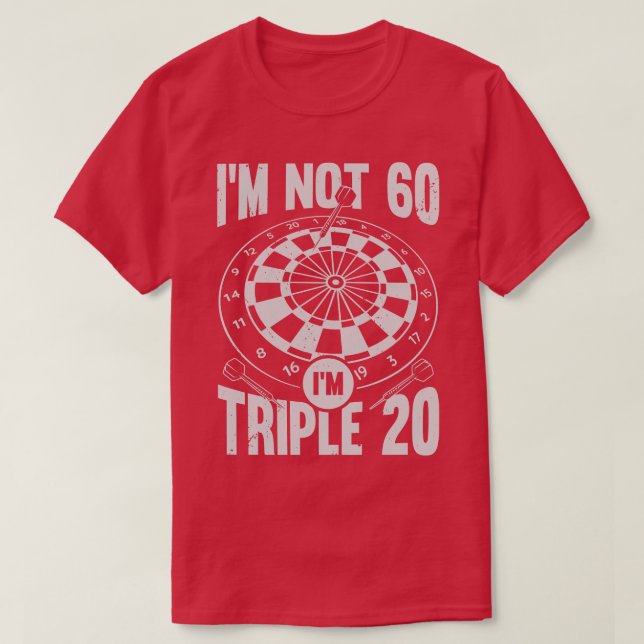Camiseta Im No 60 Im Triple 20 Darts Player Gift (Diseño del anverso)