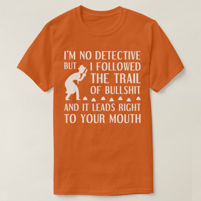 Camiseta Im No Detective 1 (Diseño del anverso)